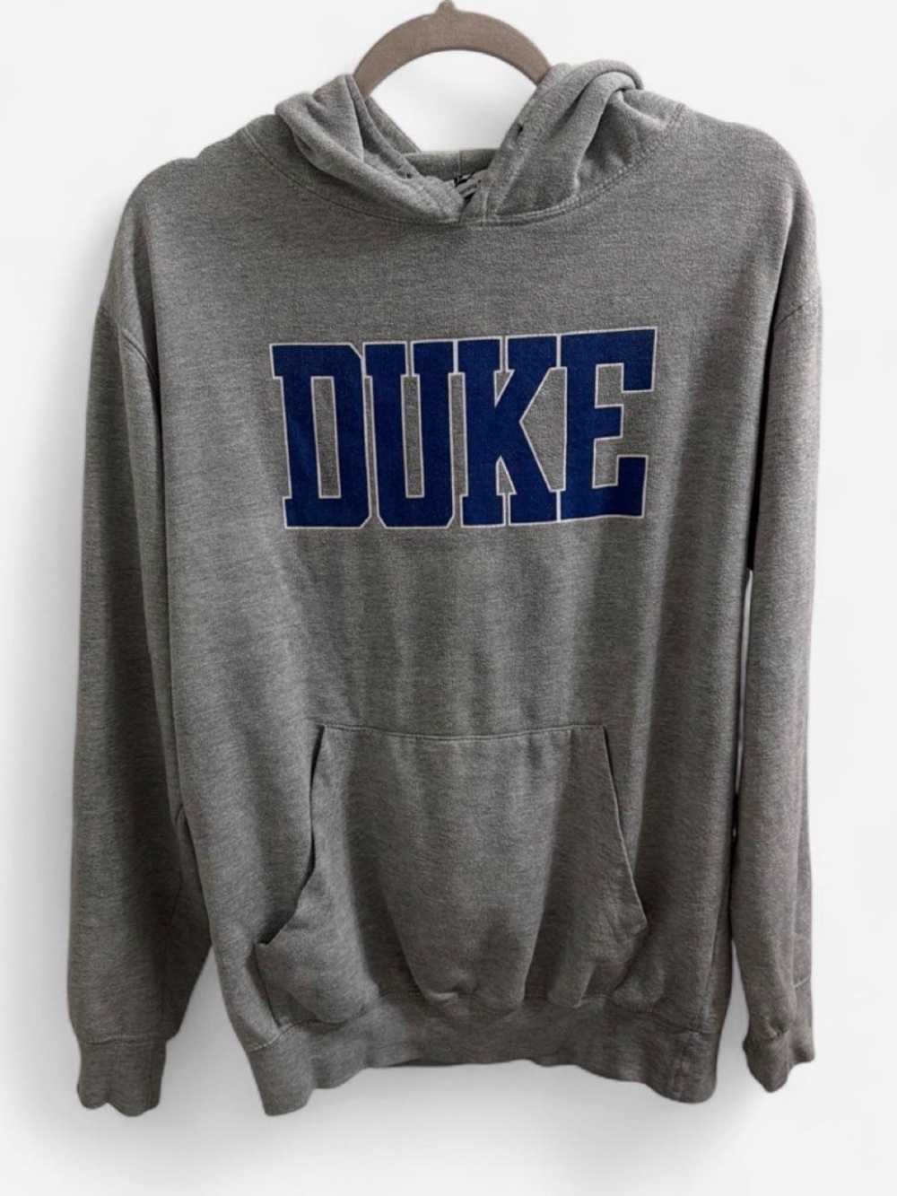DUKE Logo Gray Pullover Hoodie